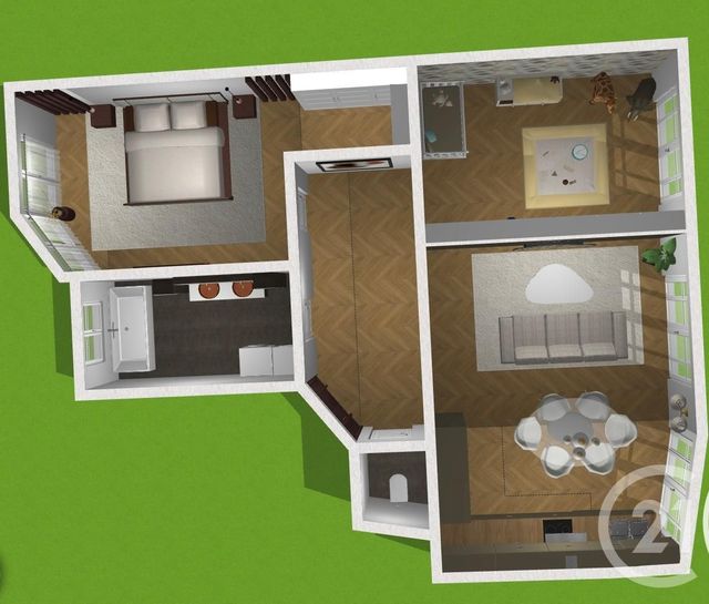 Appartement F3 à vendre - 3 pièces - 85.04 m2 - PARIS - 75016 - ILE-DE-FRANCE - Century 21 Auteuil Seine