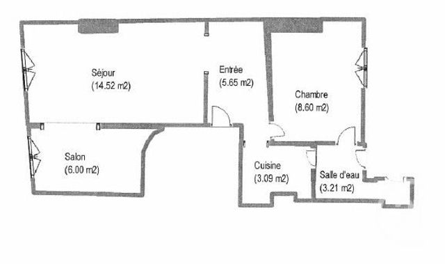 Appartement F2 bis à louer - 2 pièces - 41.17 m2 - PARIS - 75016 - ILE-DE-FRANCE - Century 21 Auteuil Seine
