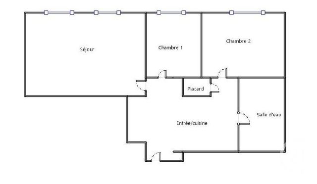 Appartement F3 à vendre - 3 pièces - 52.63 m2 - PARIS - 75018 - ILE-DE-FRANCE - Century 21 Auteuil Seine