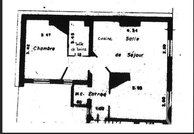 Appartement F2 à vendre PARIS