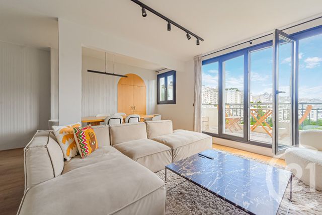 Appartement F3 à louer - 3 pièces - 77.03 m2 - PARIS - 75016 - ILE-DE-FRANCE - Century 21 Auteuil Seine
