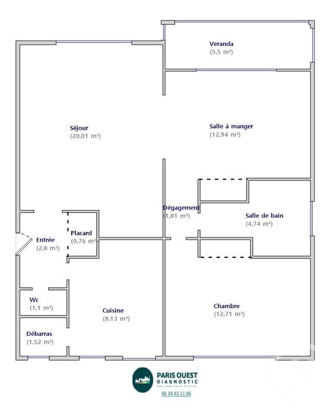 Appartement T3 à vendre - 3 pièces - 66.52 m2 - MEUDON - 92 - ILE-DE-FRANCE - Century 21 Auteuil Seine